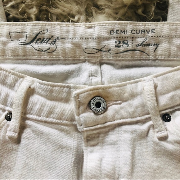 Levi’s Demi Curve White Skinny Jeans - Picture 6 of 11